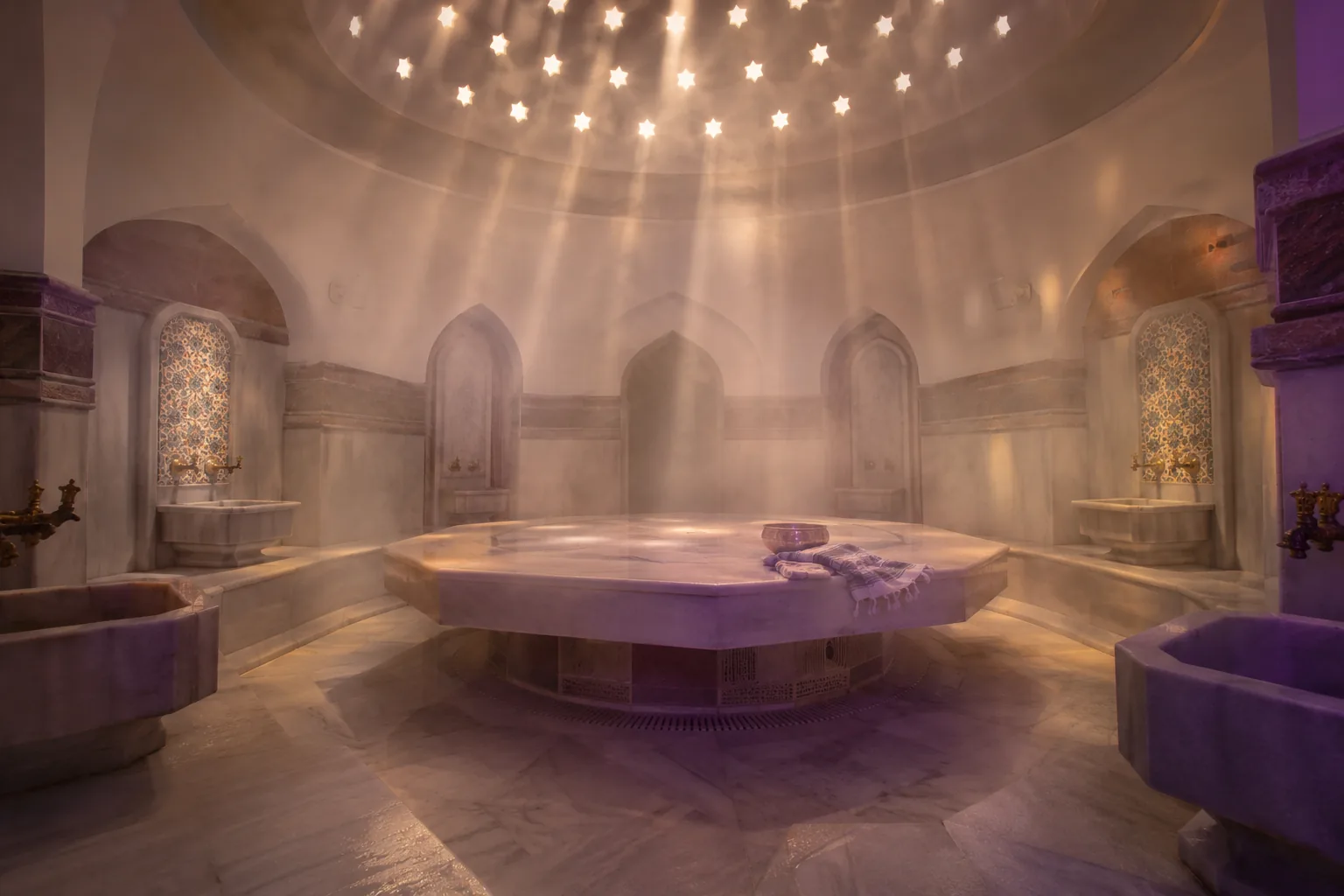 Türk hamamı göbek taşı — Lila Spa, Başakşehir misafirlerine hizmet veren salon